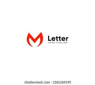 M Letter Logo Vector Template Abstract Monogram Symbol
