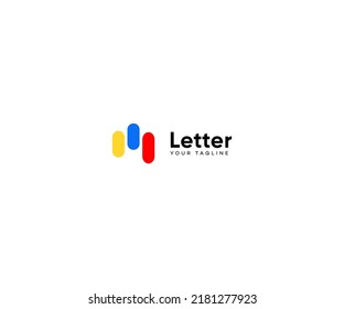 M Letter Logo Vector Template Abstract Monogram Symbol