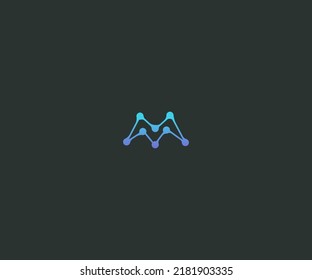 M Letter Logo Vector Template Abstract Monogram Symbol