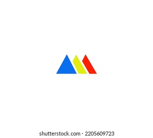M Letra Plantilla vectorial de logotipo Símbolo abstracto de monograma