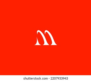 M Letter Logo Vector Template Abstract Monogram Symbol