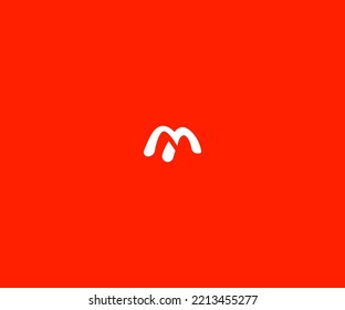 M Letter Logo Vector Template Abstraktes Monogramm Symbol