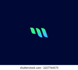M Letra Logo Vector Template Símbolo abstracto de monograma. Usable para el deporte de negocios, la tecnología, la moda, el logotipo digital y creativo futuro