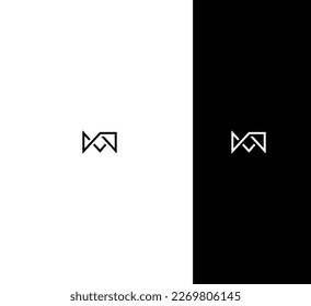 M Letra Plantilla vectorial de logotipo Símbolo abstracto de monograma 