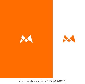M Letra Plantilla vectorial de logotipo Símbolo abstracto de monograma 