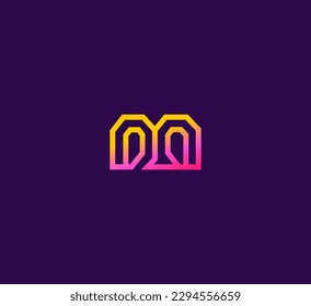 M Letter Logo Vector Template Abstraktes Monogramm Symbol 