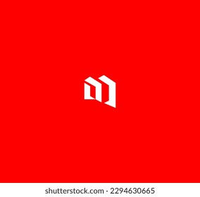 M Letra Plantilla vectorial de logotipo Símbolo abstracto de monograma 