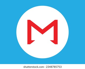 plantilla vectorial de logotipo de letra m