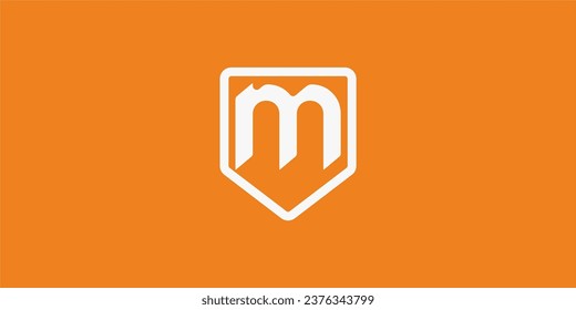 
M Letter Logo Vector Template Abstract Monogram Symbol . letter M inside the shield  Letter Usable for Best modern, business, company, corporate, premium, sport, technology And future creative logo
