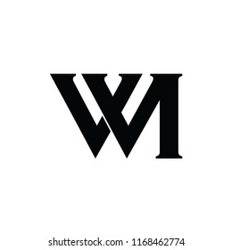 m letter logo. w m letter logo