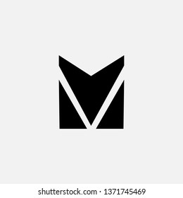 M letter logo for web design company