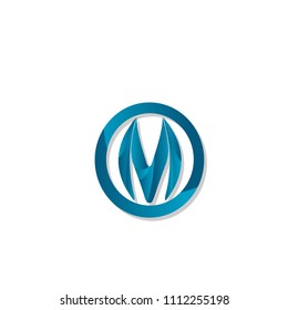 M letter logotype,icon,sign,symbol.with abstract modern creative design vector.isolated on white background