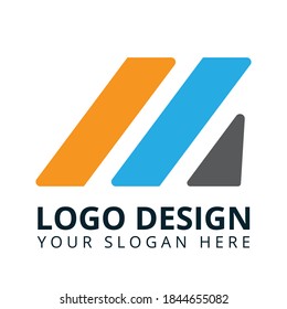 M Letter Marketing Logo Design Vector