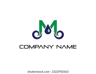 M letter Modern abstract Creative digital animal logo. vector illustration logo. modern style Awesome logo in shape a template Mode flat.