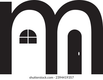 M letter modern logo design