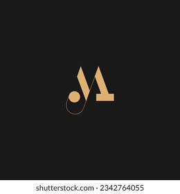 M Letter With Modern Luxury Typography Template. Abstract M Logo Design

