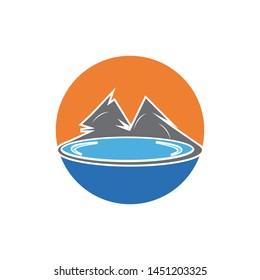 M Letter Mountain Logo vector