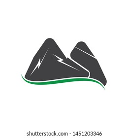 M Letter Mountain Logo vector
