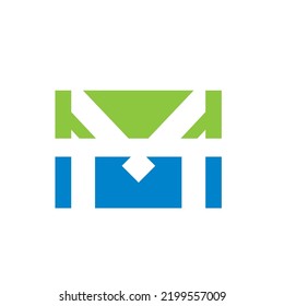 M Letter People Concept Template Vector Stock Vector (Royalty Free ...