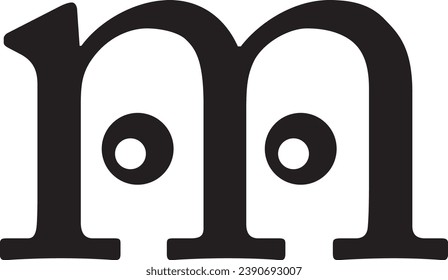 Diseño de logotipo para mascotas de letra M