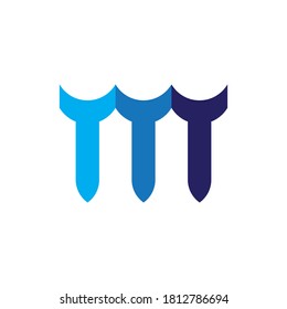 M letter with rocket logo design vector