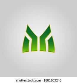 M letter for simple for logo design