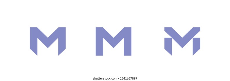 M letter symbol, sign or logo for business or creative company