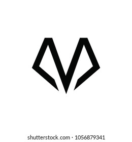 m letter vector logo