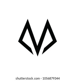 m letter vector logo