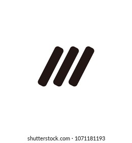 m letter vector logo