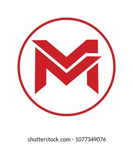 m letter vector logo