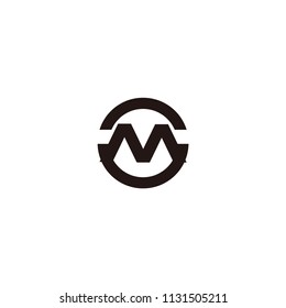 m letter vector logo