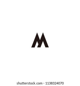 m letter vector logo