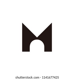 m letter vector logo