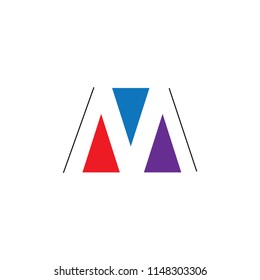 m letter vector logo