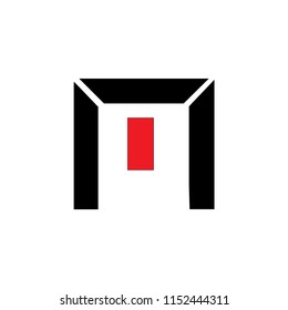 m letter vector logo