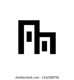 m letter vector logo