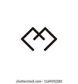 m letter vector logo