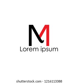 m letter vector logo