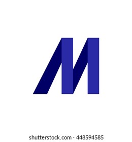 m letter vector logo