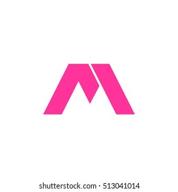 m letter vector logo