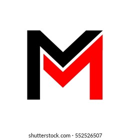 m letter vector logo