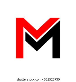 m letter vector logo