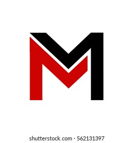 m letter vector logo