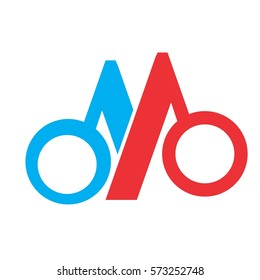 m letter vector logo
