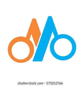 m letter vector logo