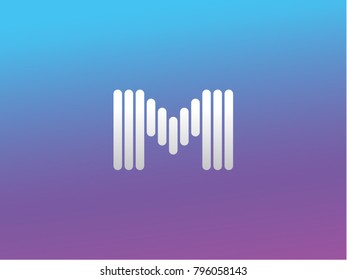 M letter vector logo