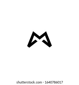 m letter vector logo abstract