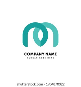 M Letter Vector Logo. Abstract icon mark design template. Creative logotype concept element sign shape.