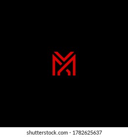 plantilla abstracta de logotipo vectorial de letra m